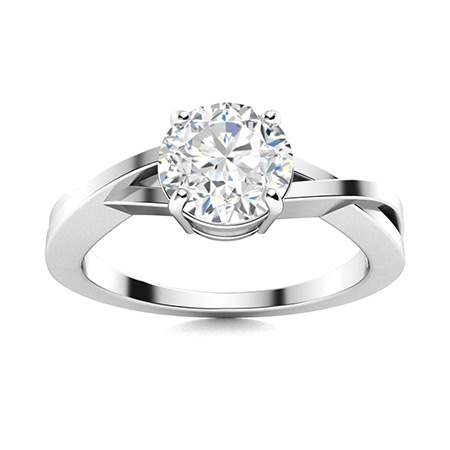 Drueta Natural 4 Prong  Diamond Ring