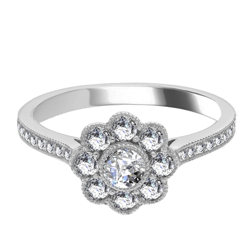 Ermenburg Natural Bezel  Diamond Ring