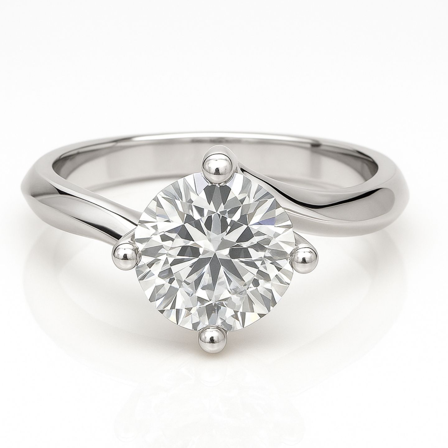 Candyce Natural 4 Prong  Diamond Ring