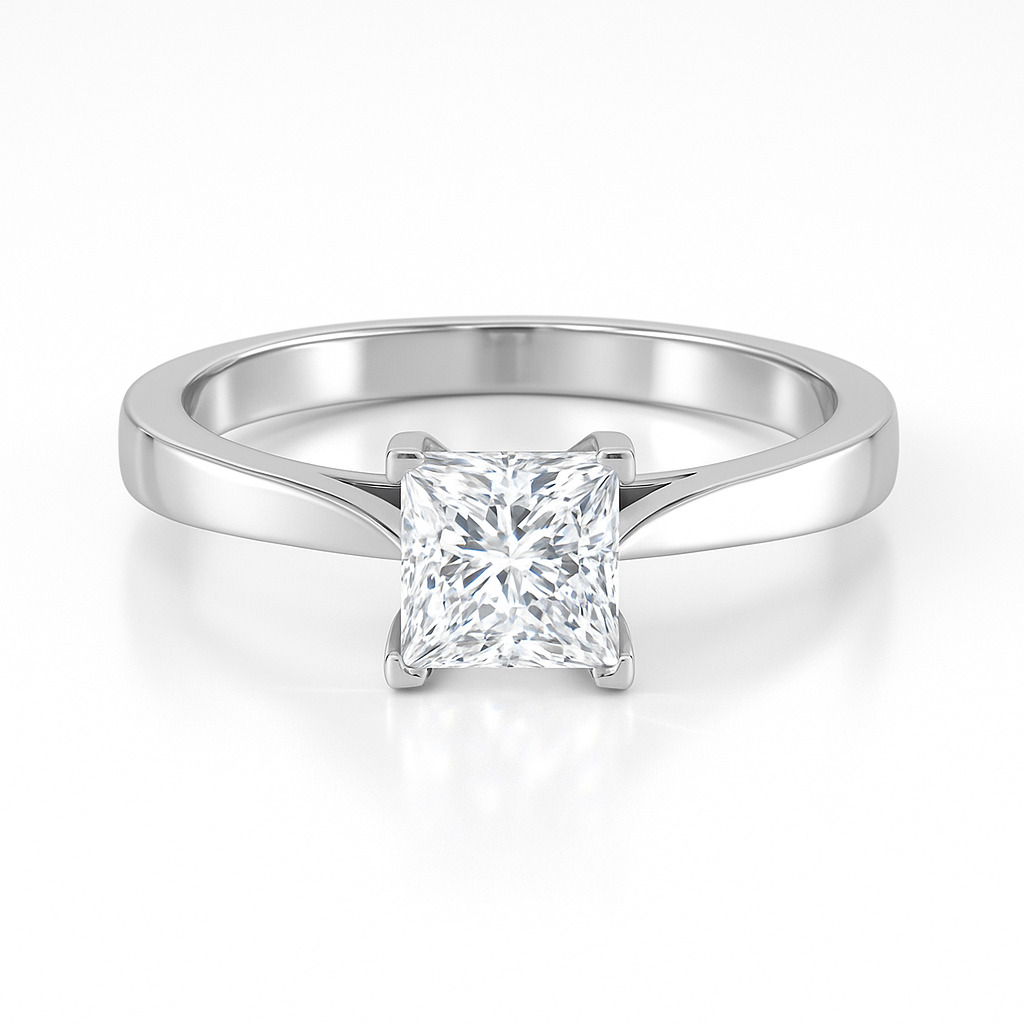 Ophelia Princess Cut Engagement Ring