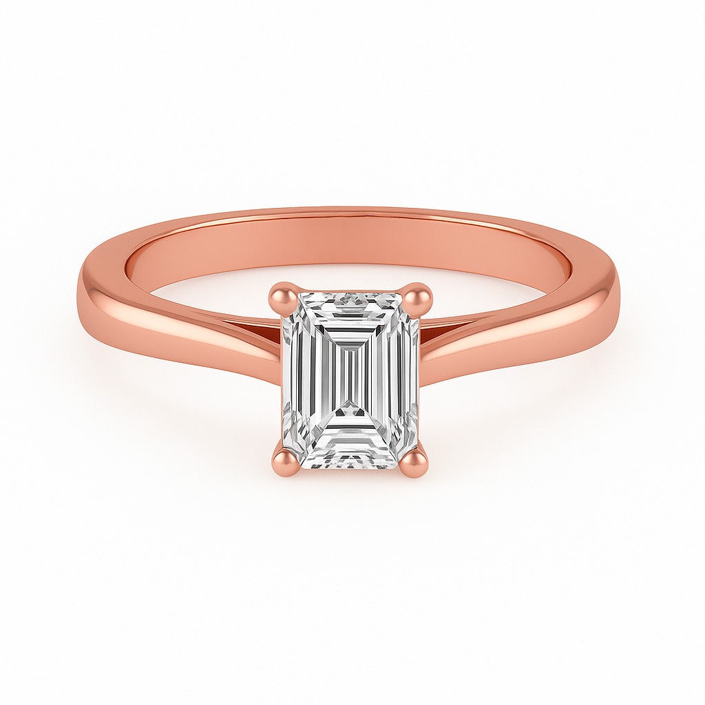 Breigh Natural Diamond 4 Prong  Engagement Ring