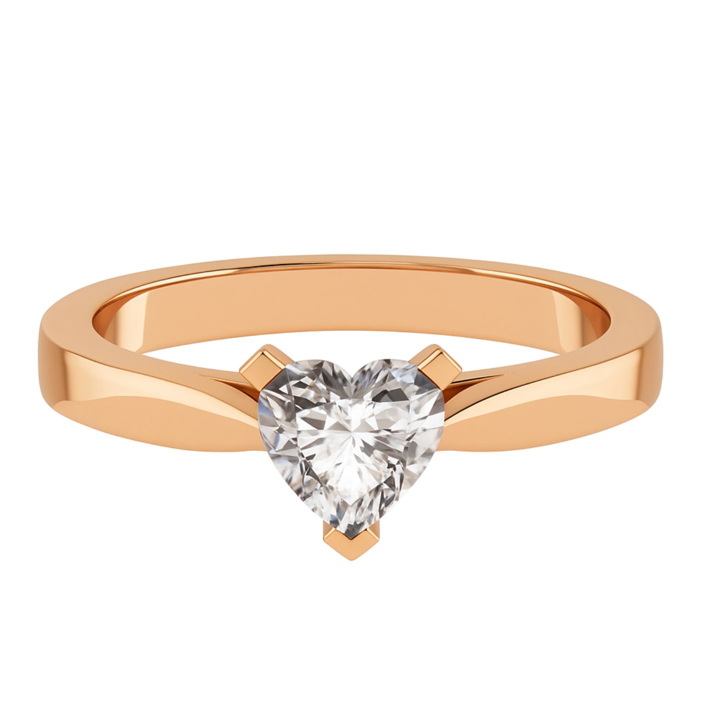 Camlyn Natural Diamond 4 Prong  Engagement Ring