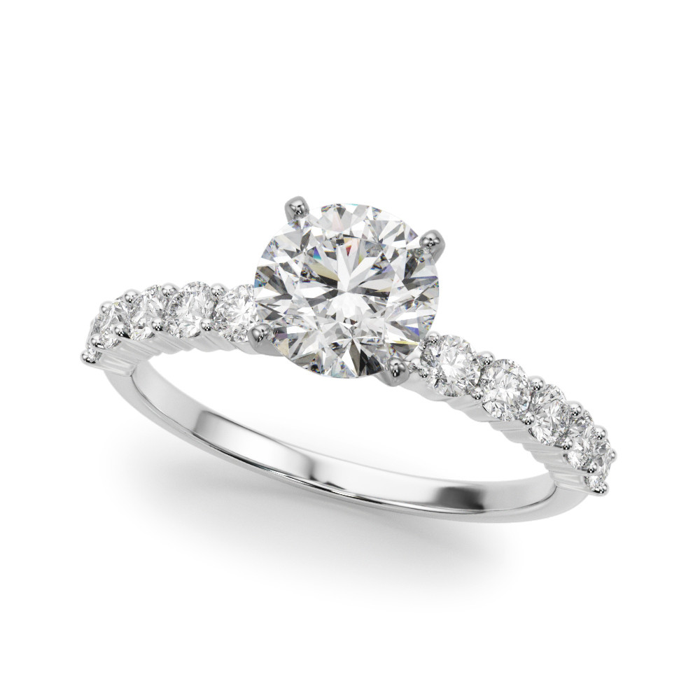 Caral Natural Diamond 4 Prong  Engagement Ring