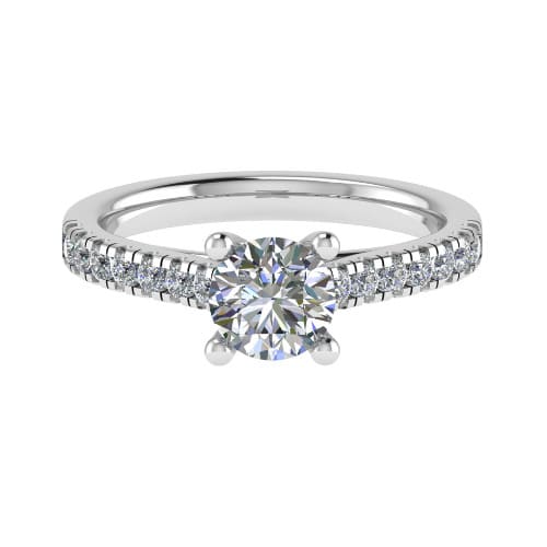 Caisie Natural Diamond 4 Prong  Engagement Ring