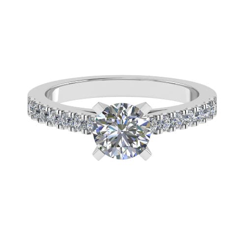 Calico Natural Diamond 4 Prong  Engagement Ring