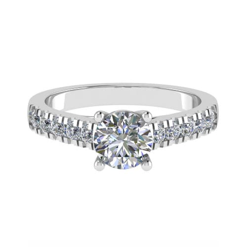 Cherice Natural Diamond 4 Prong  Engagement Ring