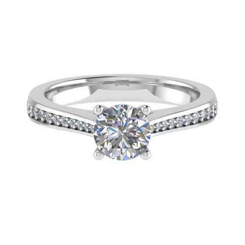 Dannielle Natural Diamond 4 Prong  Engagement Ring