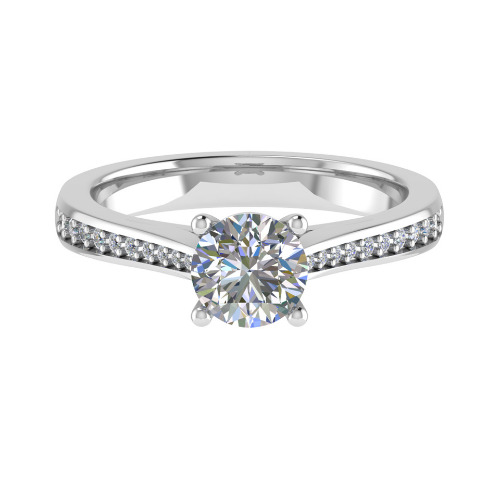 Dannielle Natural Diamond 4 Prong  Engagement Ring