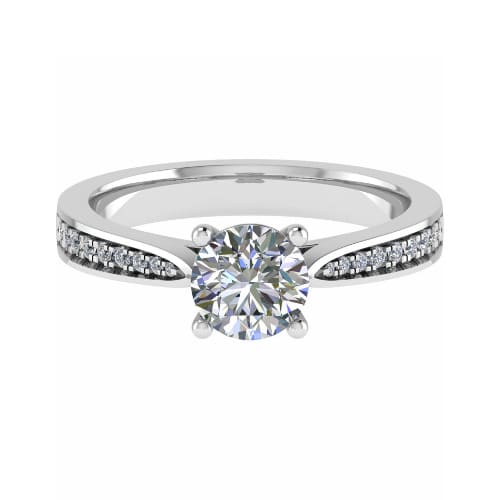 Chencha Natural Diamond 4 Prong  Engagement Ring
