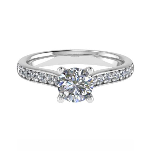 Cyleigh Natural Diamond 4 Prong  Engagement Ring