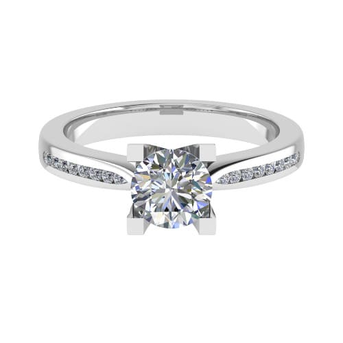 Cedany Natural Diamond 4 Prong  Engagement Ring