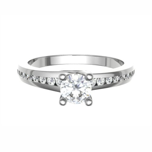 Dotty Natural Diamond 4 Prong  Engagement Ring