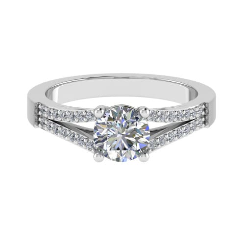 Cassielle Natural Diamond 4 Prong  Engagement Ring