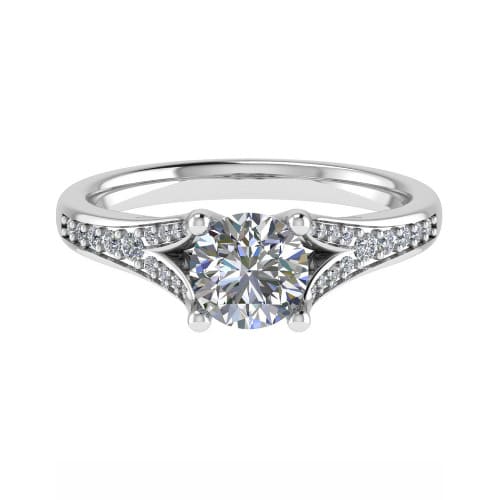 Charitee Natural Diamond 4 Prong  Engagement Ring