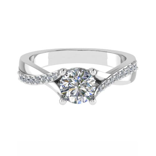 Caren Natural Diamond 4 Prong  Engagement Ring