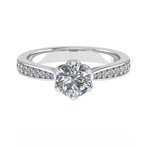 Cerissa Natural Diamond 6 Prong  Engagement Ring