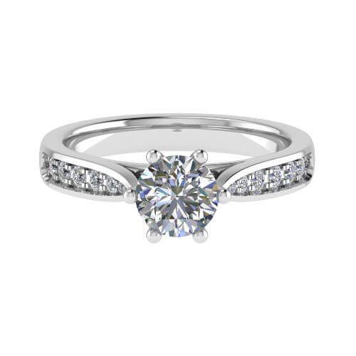 Chassity Natural Diamond 6 Prong  Engagement Ring
