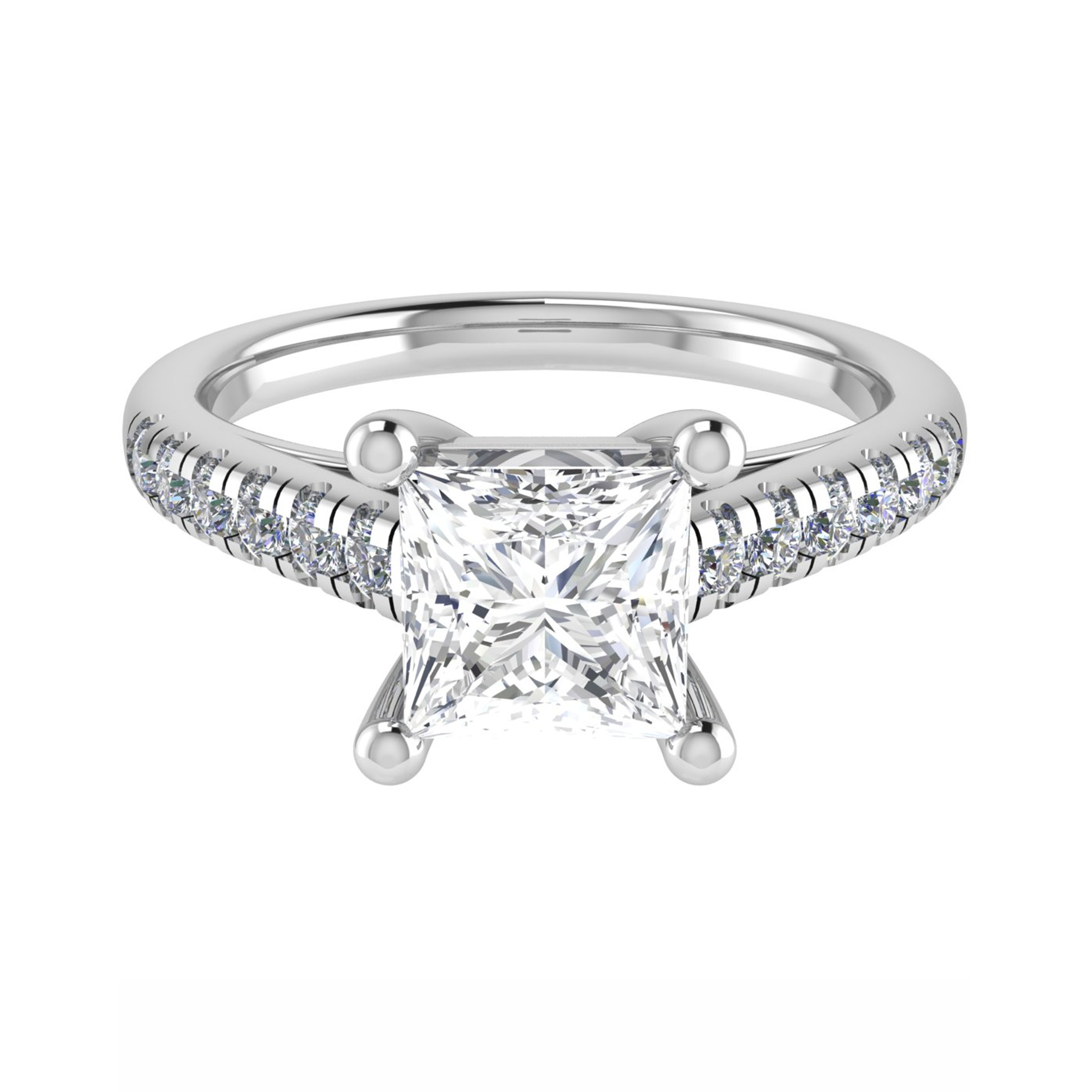 Celie Natural Diamond 4 Prong  Engagement Ring