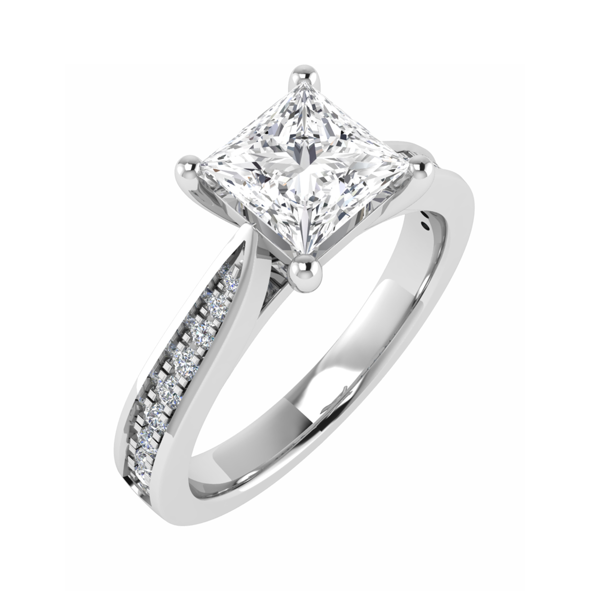 Cardea Natural Diamond 4 Prong  Engagement Ring