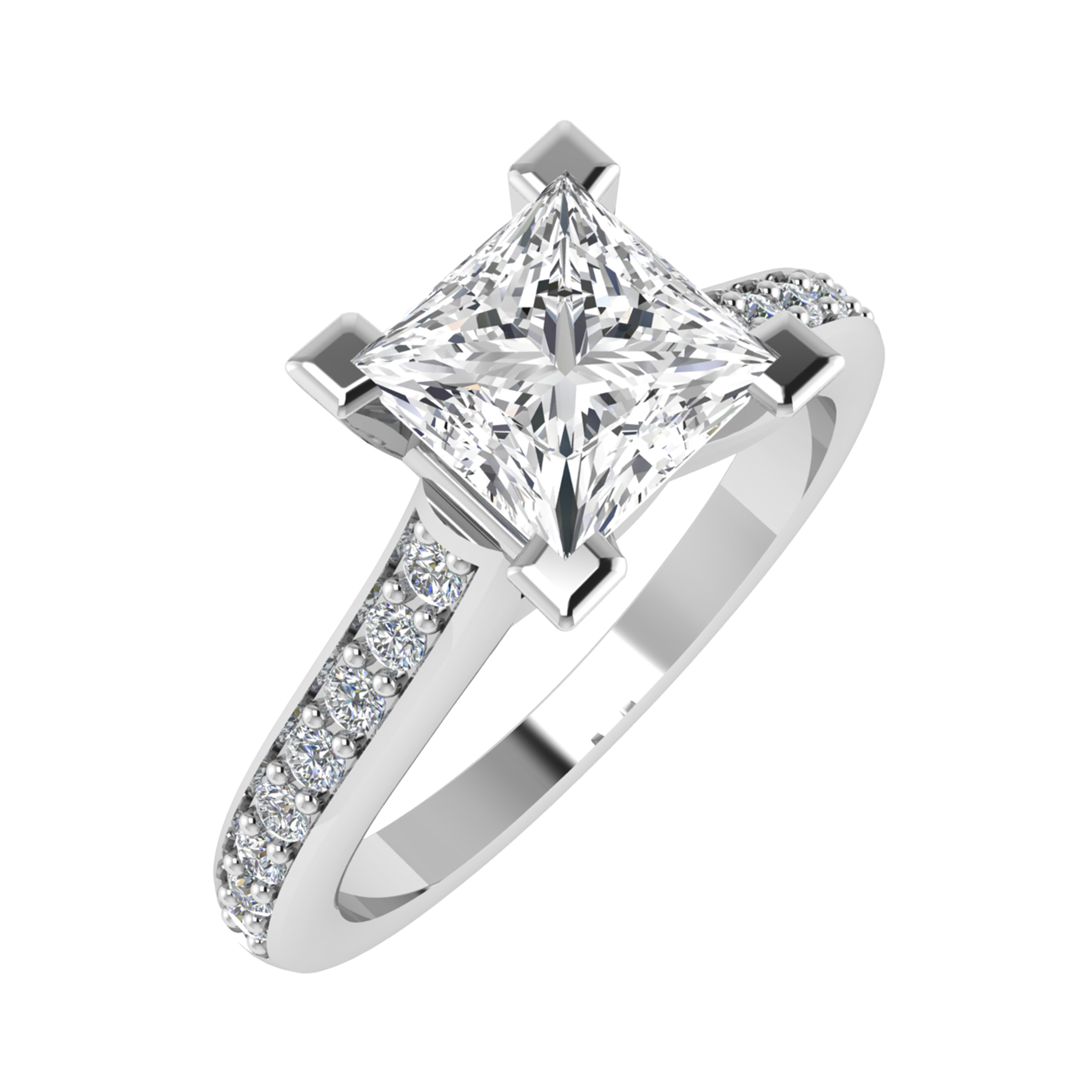 Cambri Natural Diamond 4 Prong  Engagement Ring
