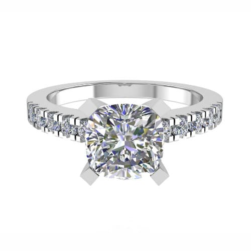 Sandra Natural Diamond 4 Prong  Engagement Ring