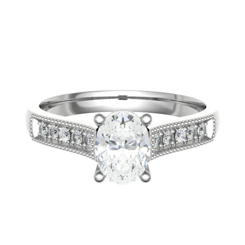 Beste Natural Diamond 4 Prong  Engagement Ring