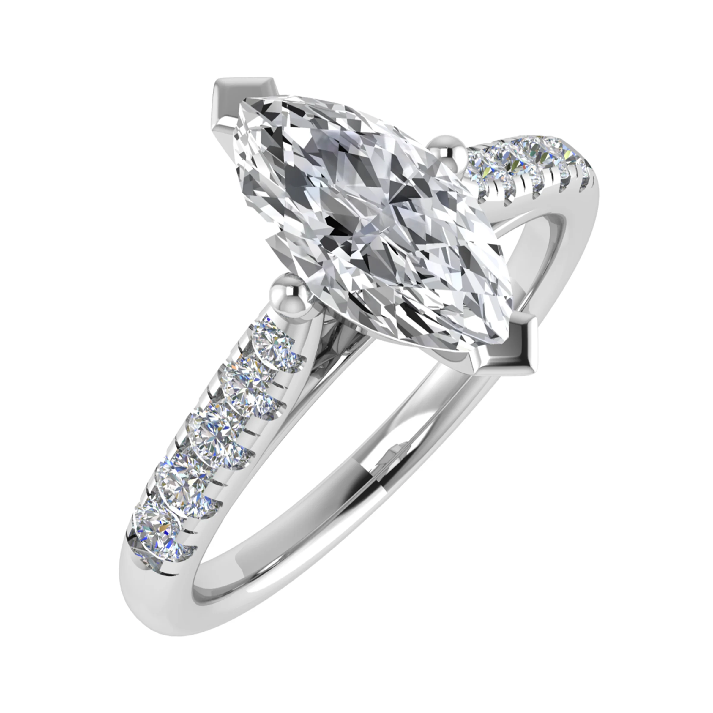 Chyna Natural Diamond 4 Prong  Engagement Ring