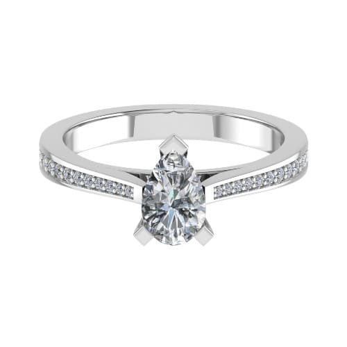 Calla Natural Diamond 3 Prong  Engagement Ring