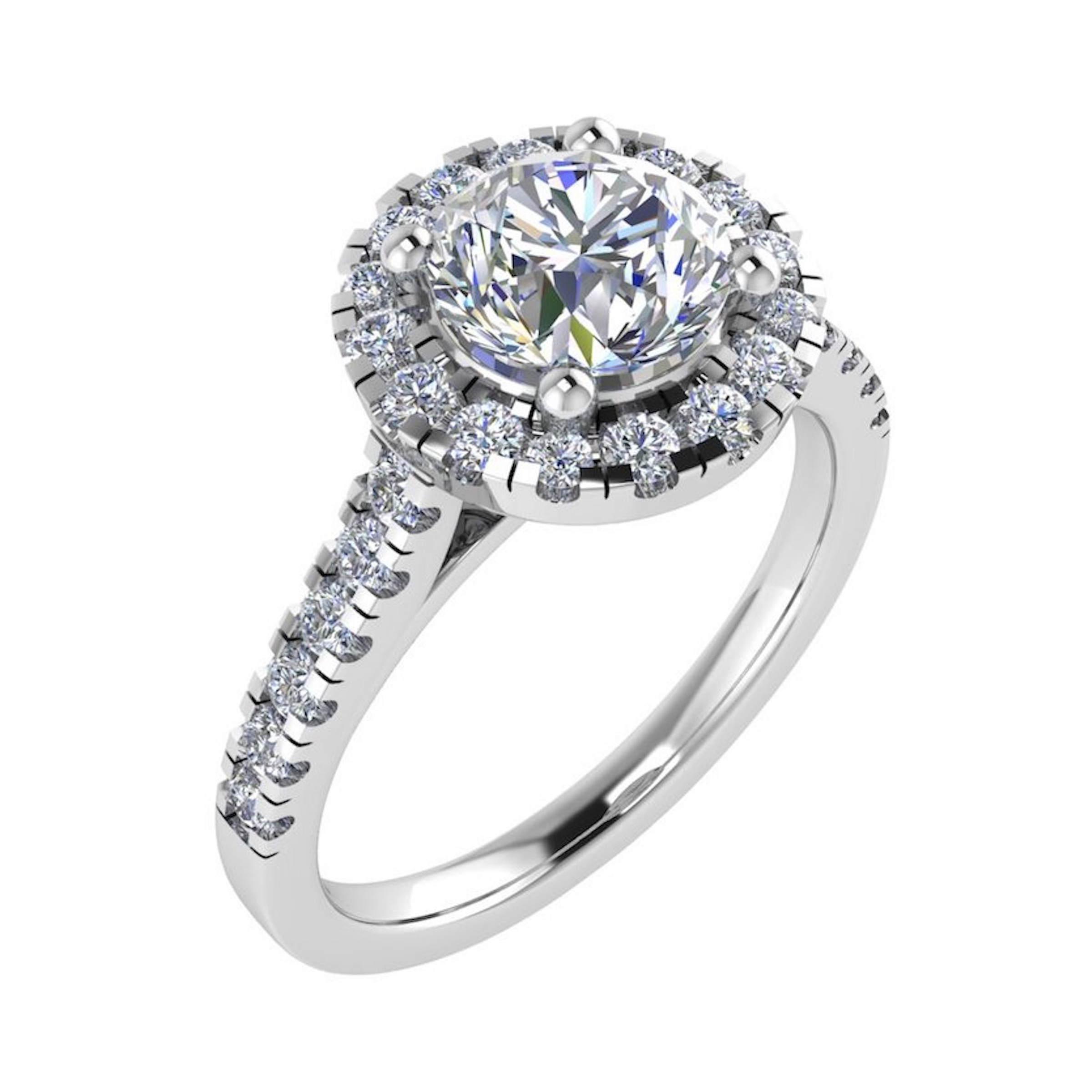 Aerwyna Natural Diamond  Engagement Ring