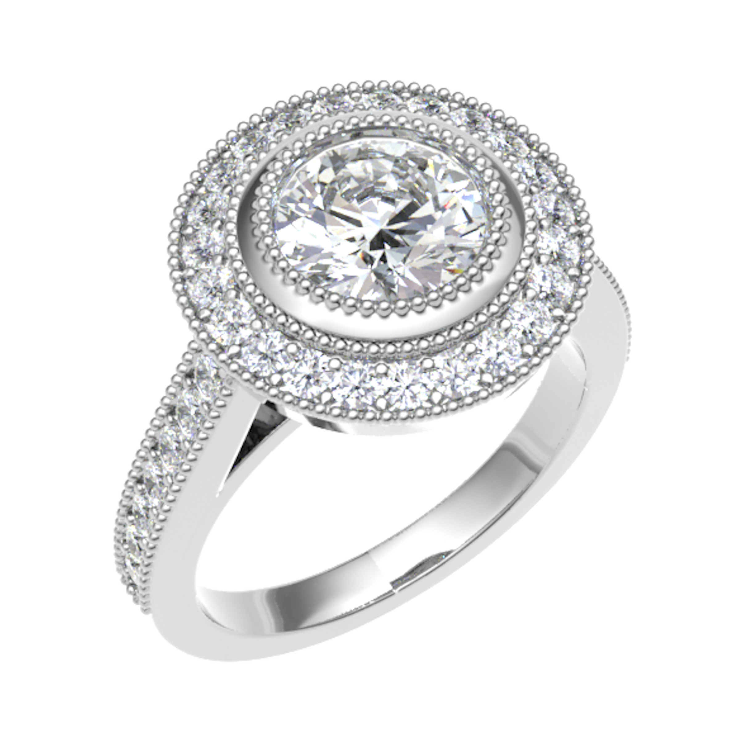 Melita Natural Bezel  Diamond Ring