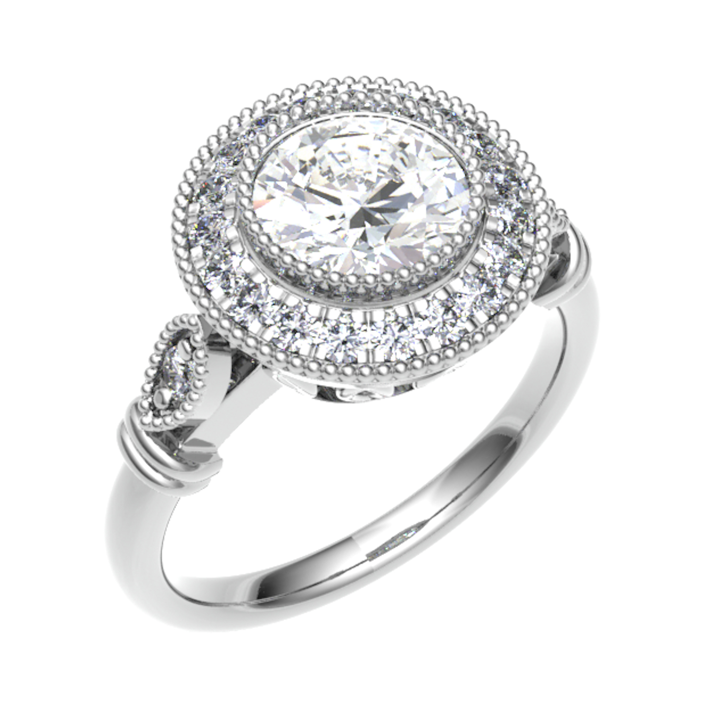 Adalena Natural Bezel  Diamond Ring
