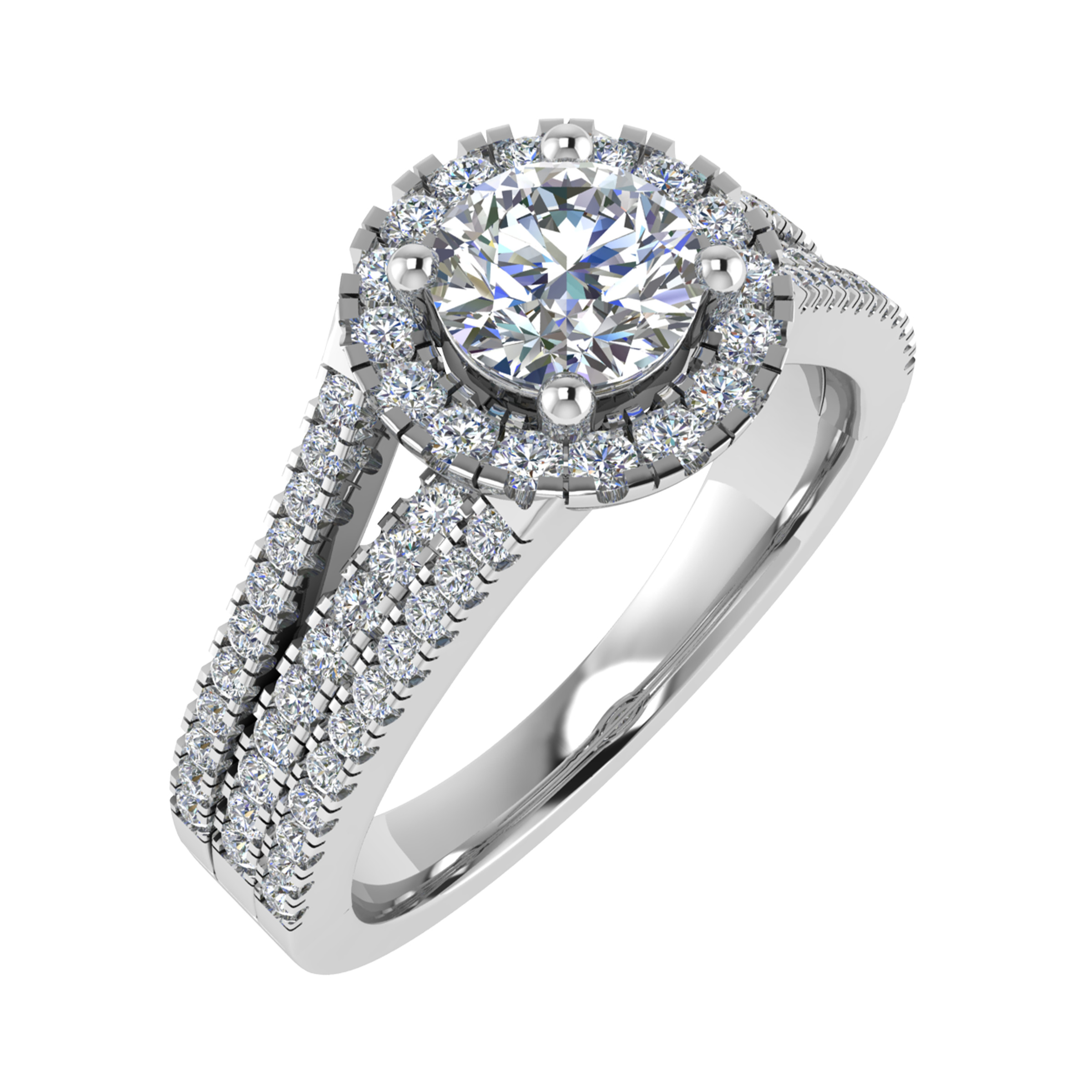 Rosetta Natural 4 Prong  Diamond Ring