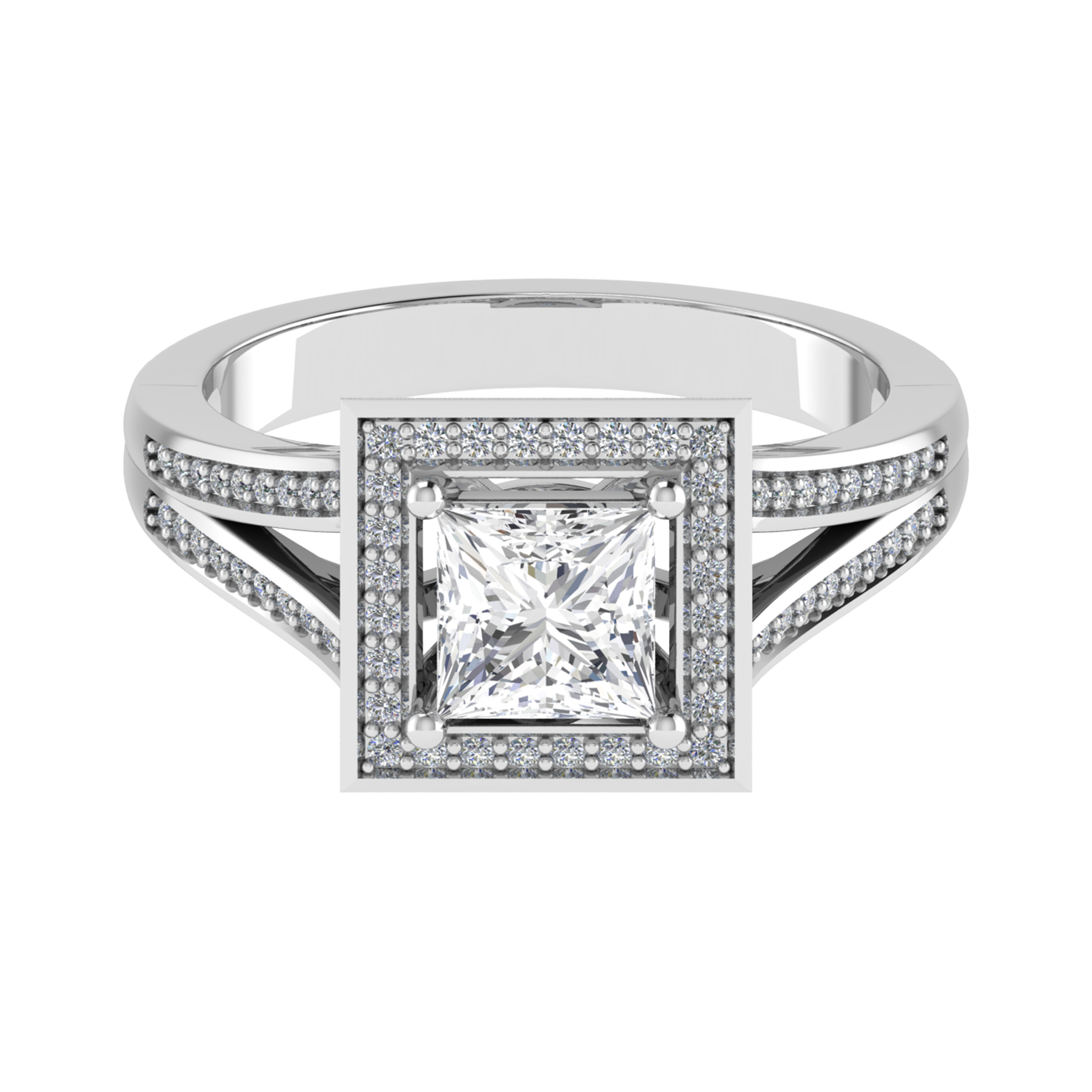 Lavinia Natural 4 Prong  Diamond Ring