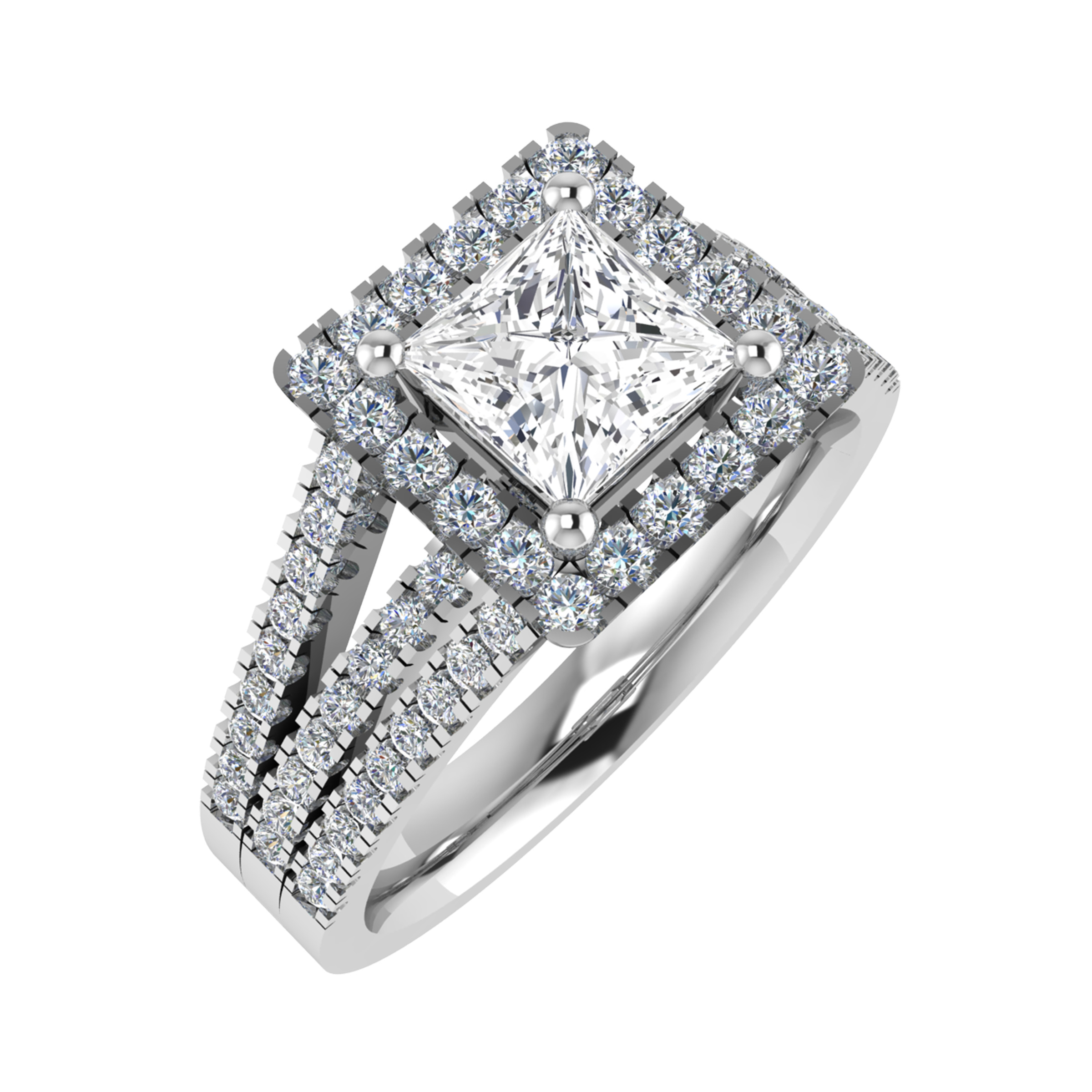 Viviana Natural 4 Prong  Diamond Ring