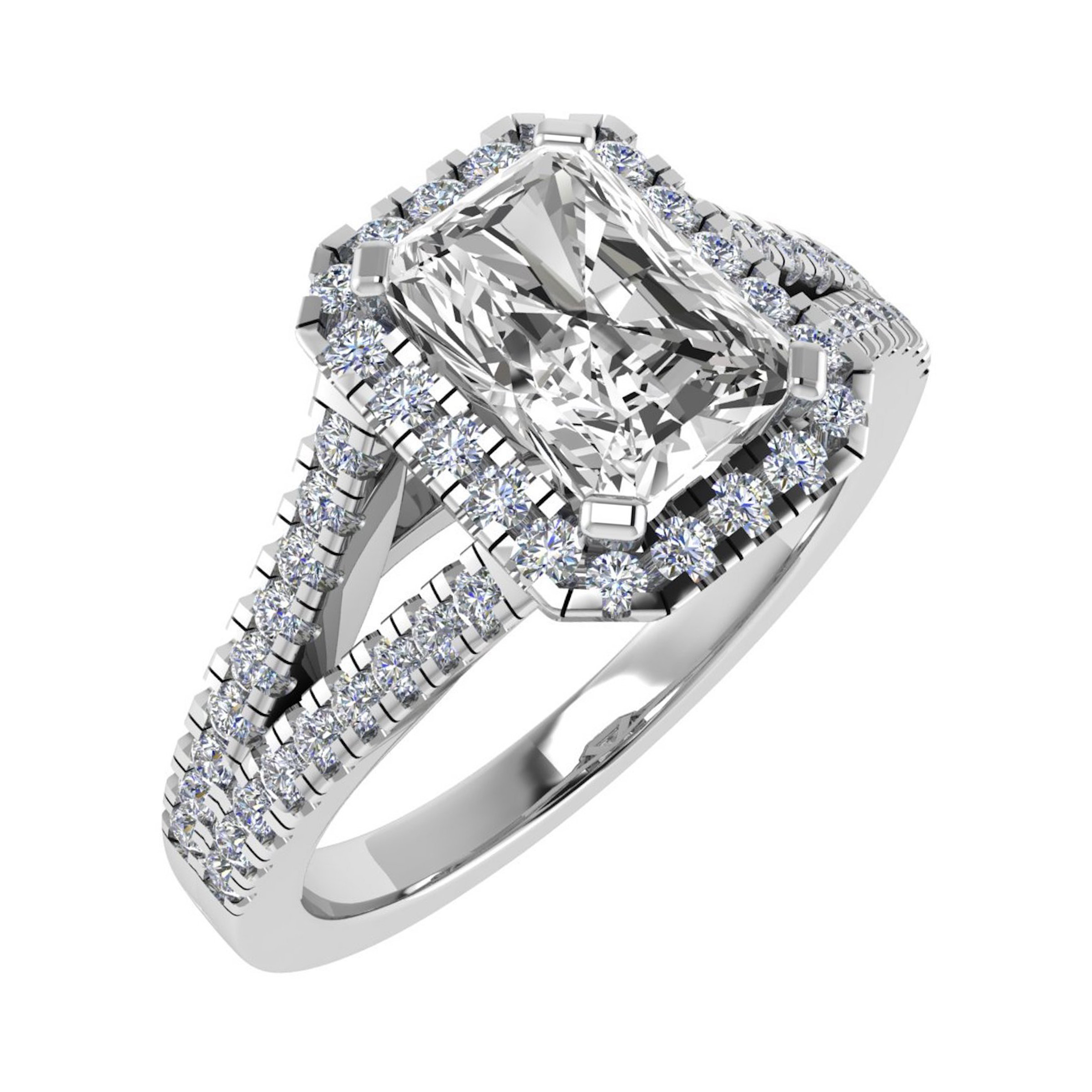 Aeria Natural Diamond  Engagement Ring