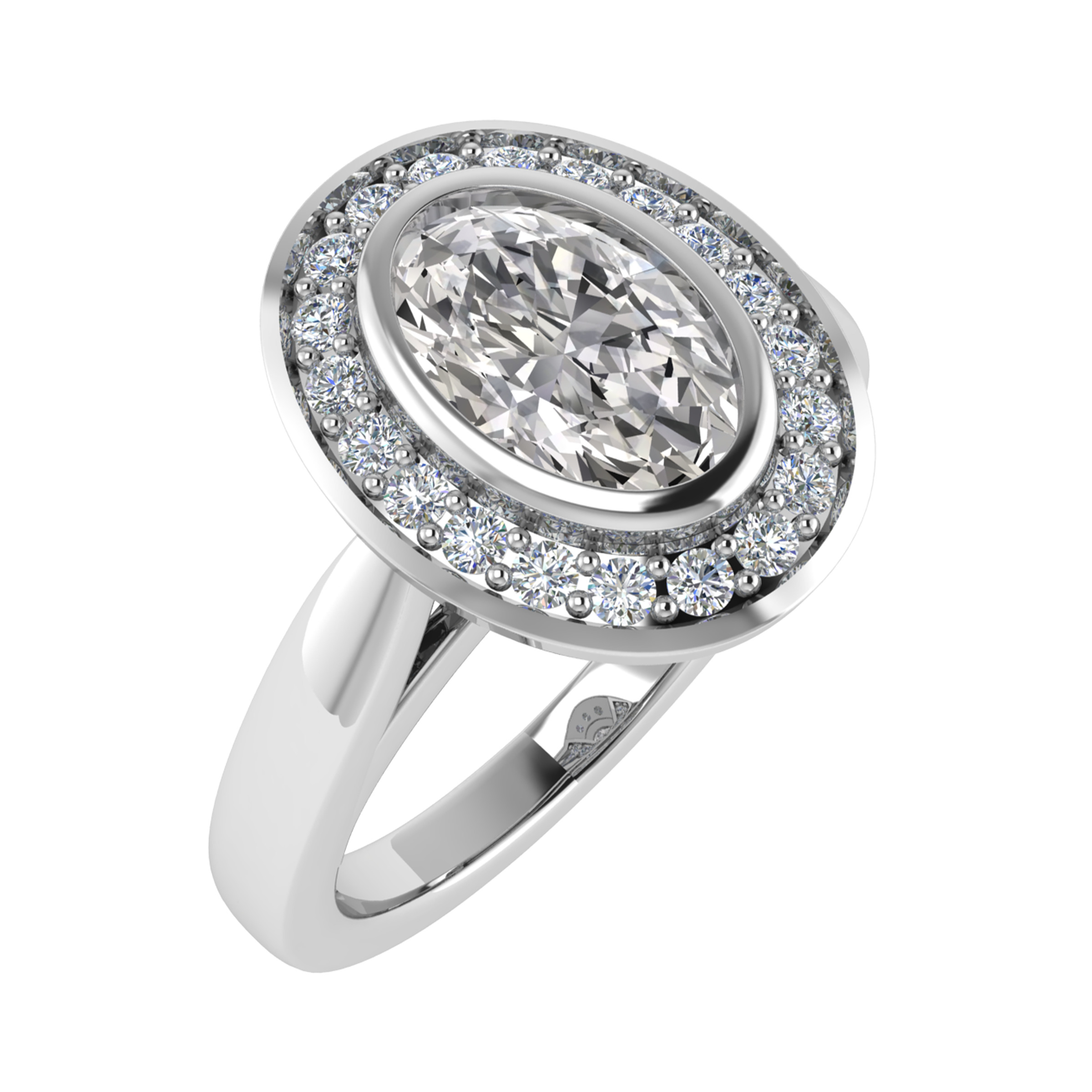 Zia Natural Bezel  Diamond Ring