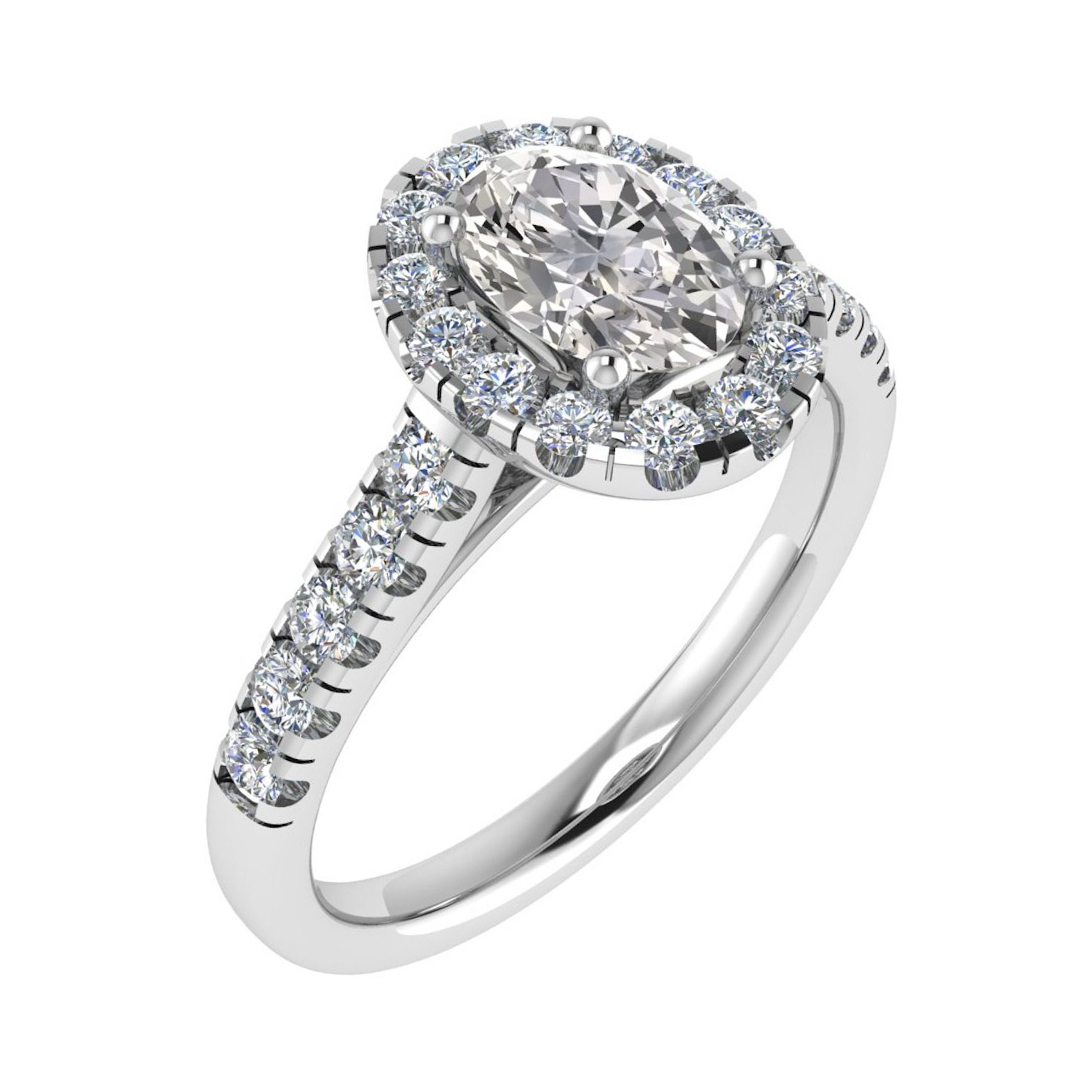 Luz Natural 4 Prong  Diamond Ring
