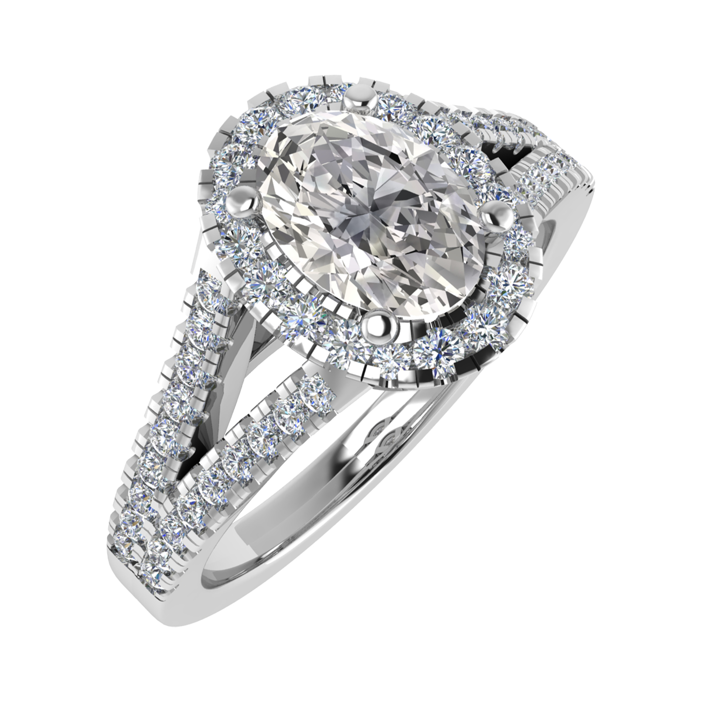 Rosal Natural Diamond  Engagement Ring