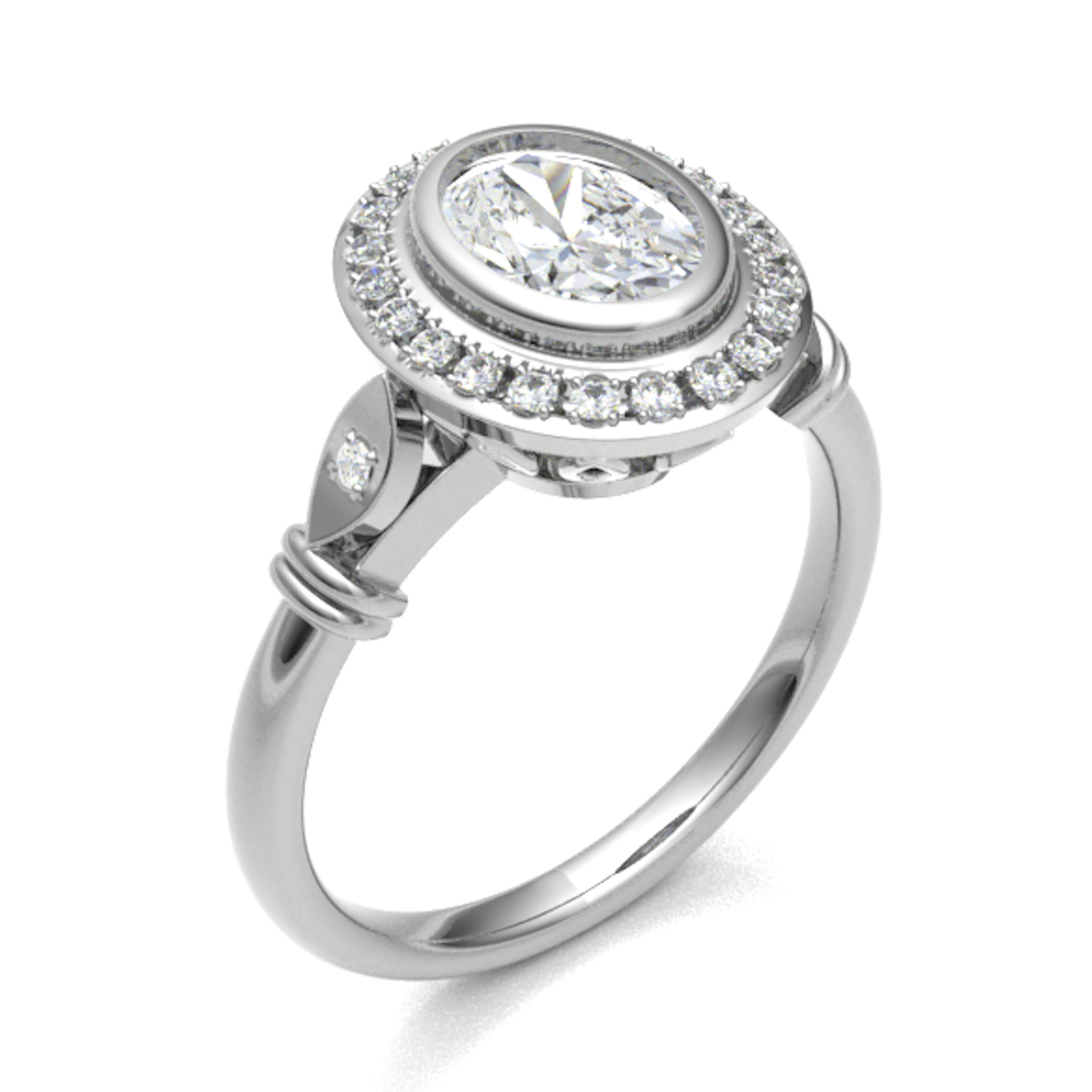 Nancy Natural Bezel  Diamond Ring