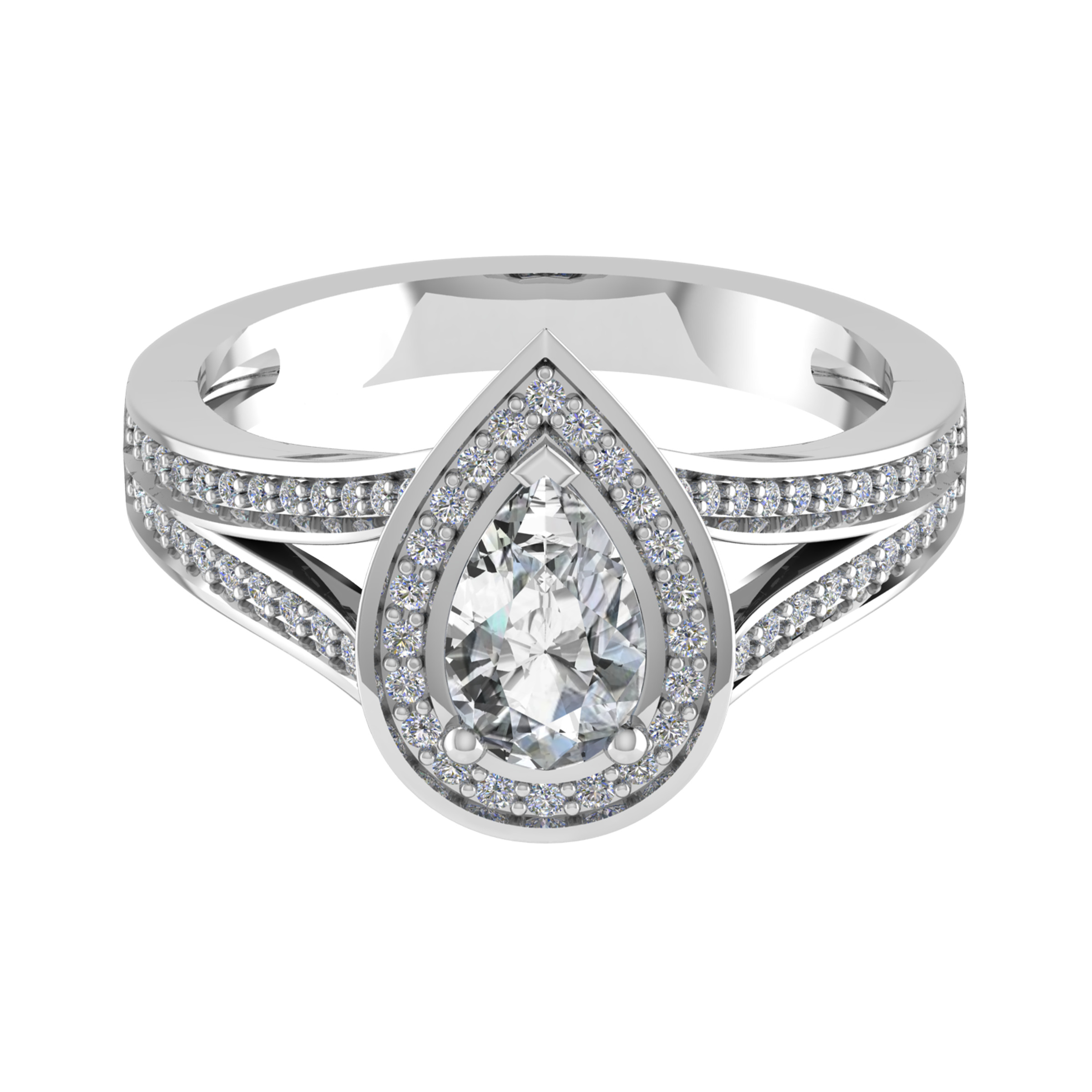 Emilee Natural 3 Prong  Diamond Ring