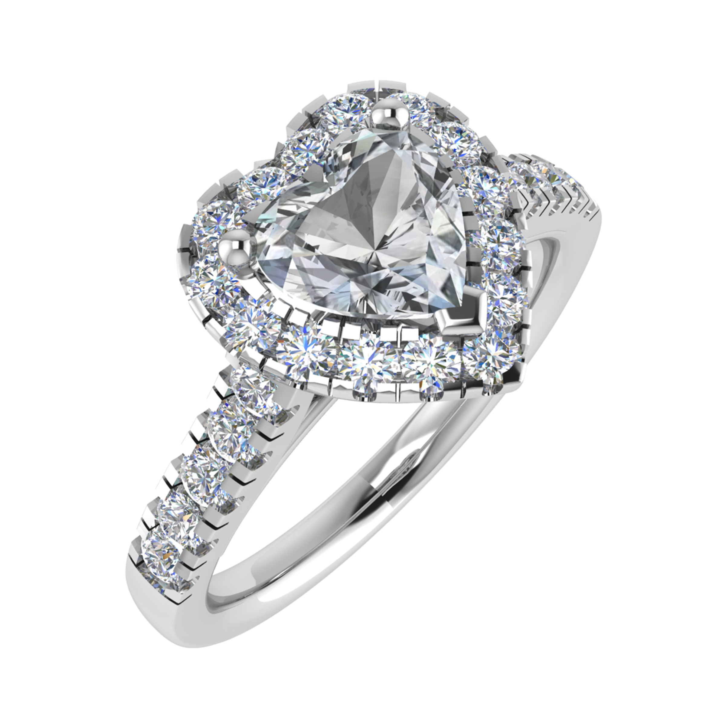 Eisley Lab-Created Diamond 3 Prong  Engagement Ring