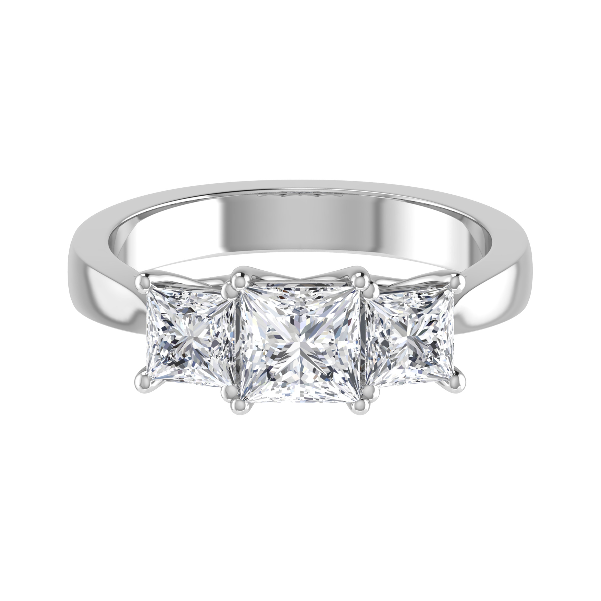 Dorine Natural Diamond 4 Prong  Engagement Ring