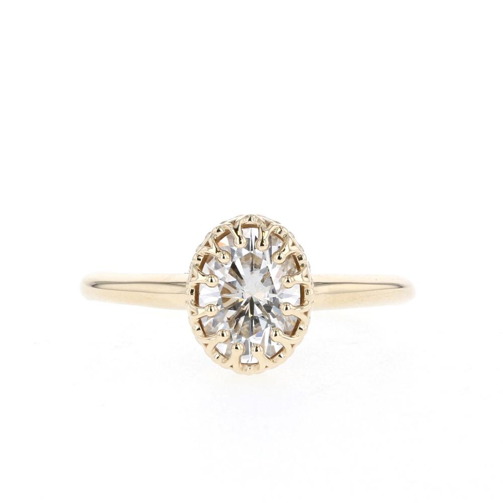 Cortny Natural Diamond Prong  Engagement Ring
