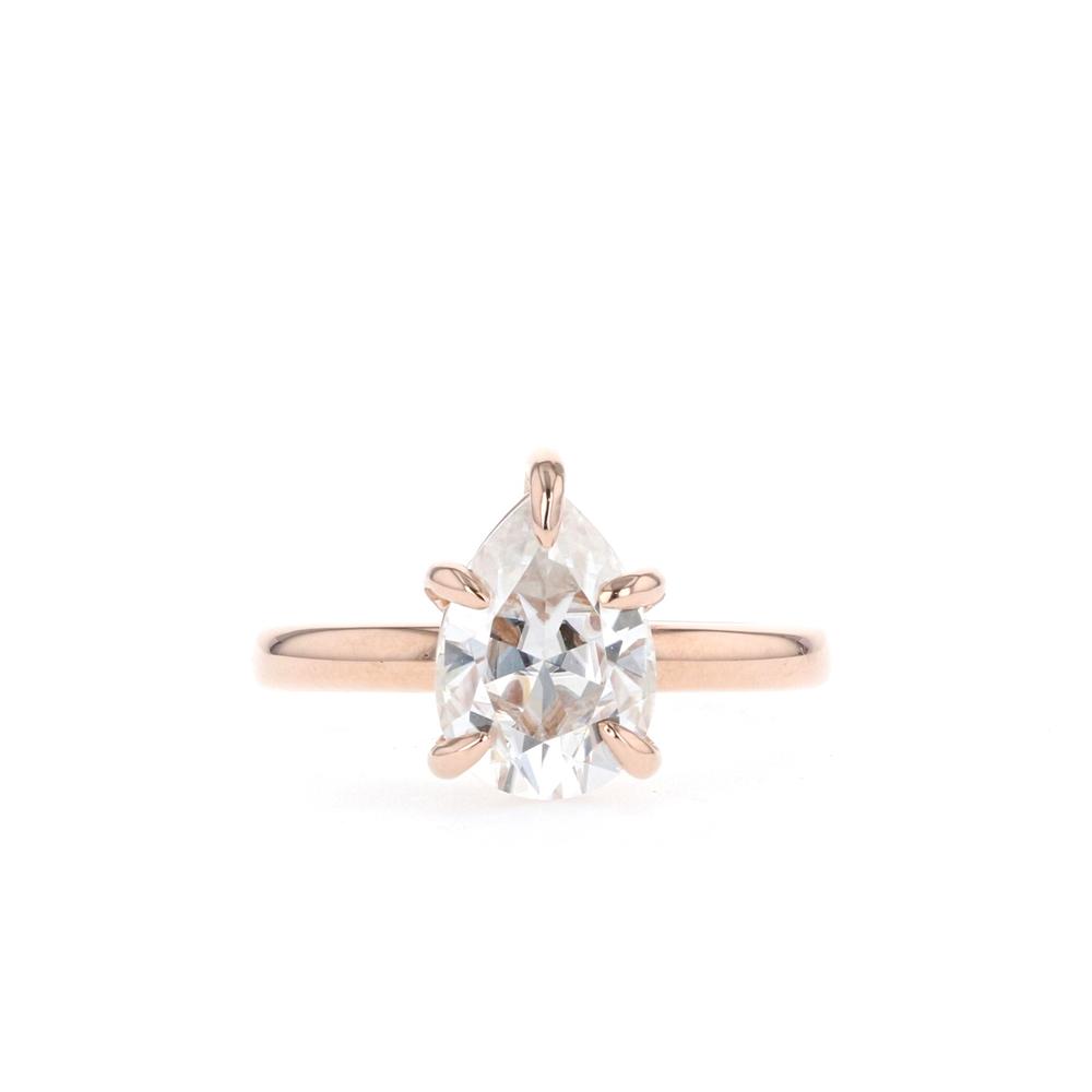 Courtlyn Natural Diamond Prong  Engagement Ring