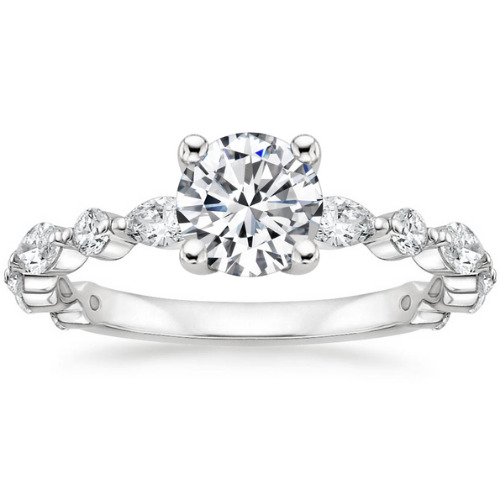 Bethari Natural Diamond 4 Prong Set  Engagement Ring