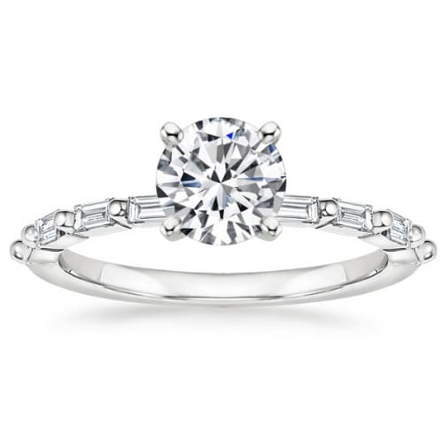 Bessa Natural Diamond 4 Prong Set  Engagement Ring