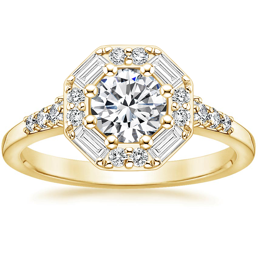 Berte Natural Diamond 8 Prong  Engagement Ring