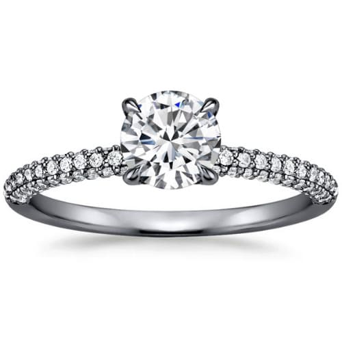 Clare Natural Diamond 4 Prong  Engagement Ring