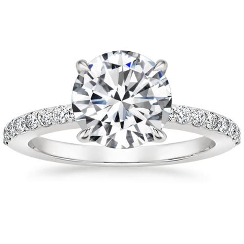 Bennca Natural Diamond 4 Prong  Engagement Ring