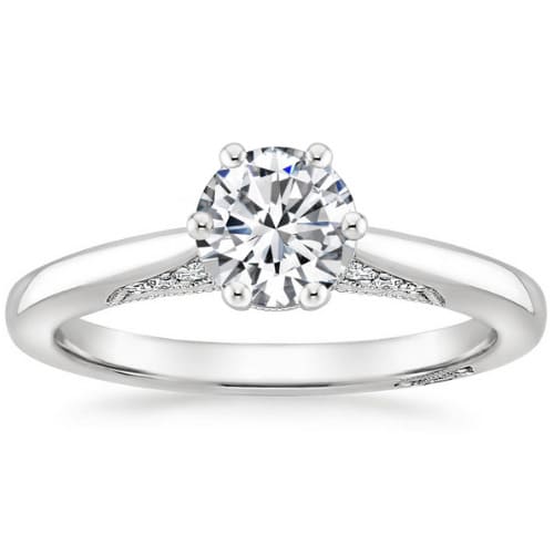Claris Natural Diamond 6 Prong  Engagement Ring